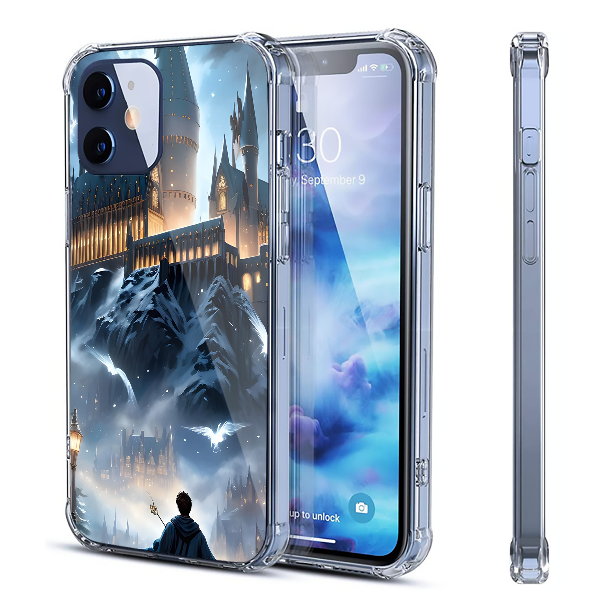 （画像用） Harry Potter ハリー・ポッターシリーズ 【iPhone 12シリーズ対応】透明スマホケース（クリアソフトケース）